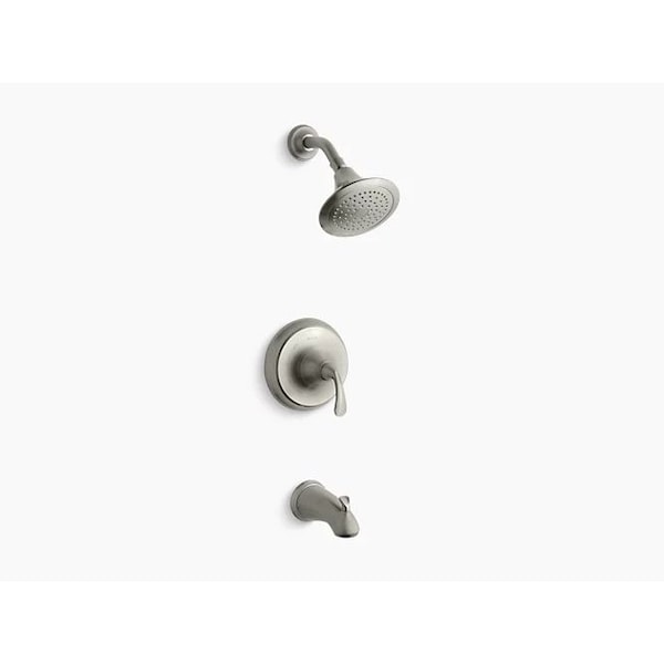Kohler Forte(R) Sculpted Rite-Temp(R) Bath And Shower Valve Trim With Npt Spout And 2.5 Gpm Showerhead TS10274-4-BN - main